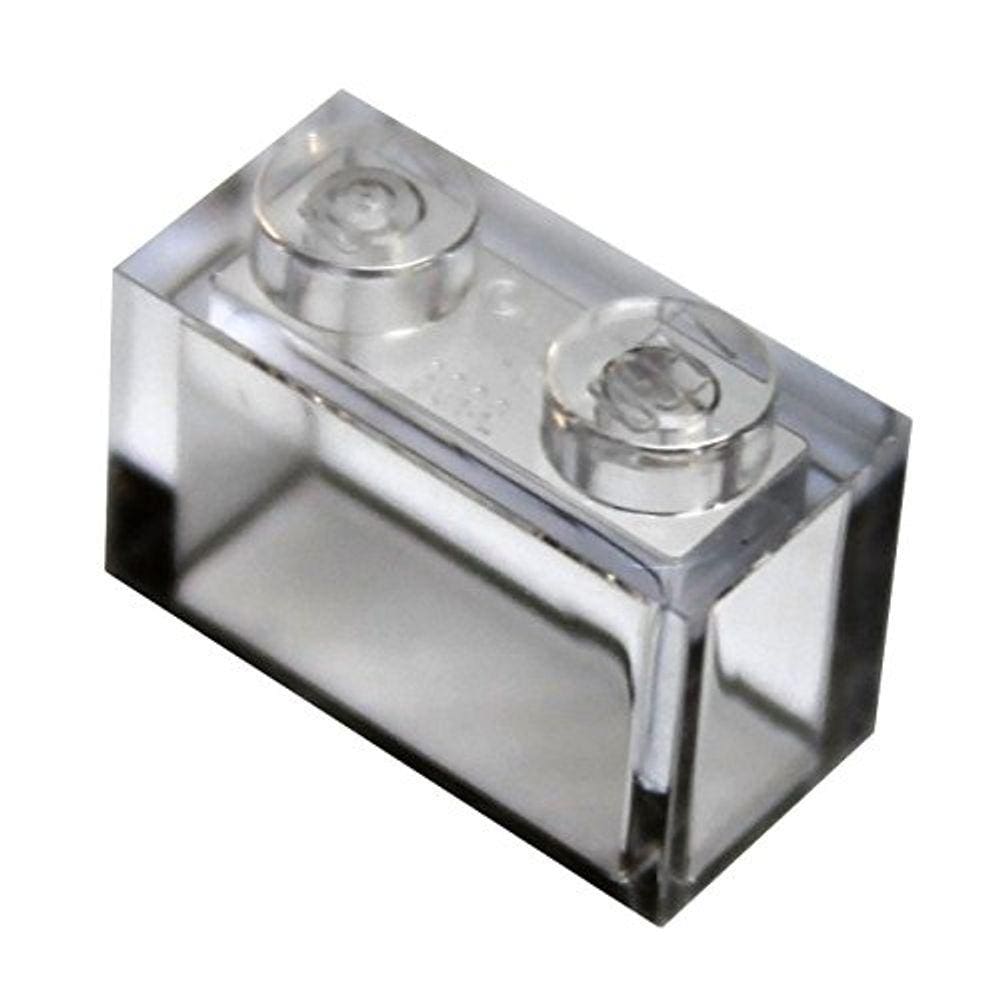 Peças e peças LEGO: Trans-Clear (Transparent Clear) 1x2 Brick x50