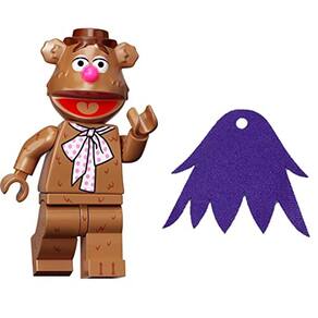Série LEGO Minifigure Muppets: Minifig Fozzie Bear com capa roxa adicional (71033)