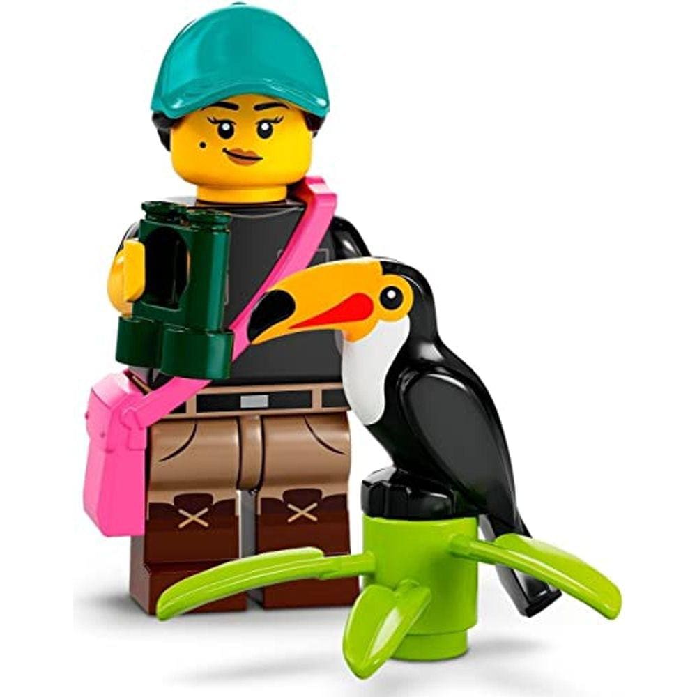 Minifigura LEGO Série 22: Observador de pássaros com capa azul bônus (71032)