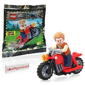 LEGO Jurassic World Minifigure - Owen Grady (com Motorcyc