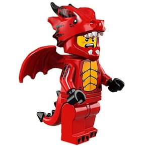 Minifigura de festa colecionável LEGO Series 18 - Dragon Suit Guy (71021)