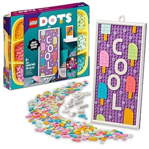 Quadro de mensagens LEGO DOTS 41951 Kit de decoração artesanal DIY; brinquedo adaptável com azulejos coloridos para crianças a partir de 6 anos (531 p