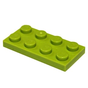 Peças e peças LEGO: Lima (verde amarelado brilhante) 2x4 placa x20