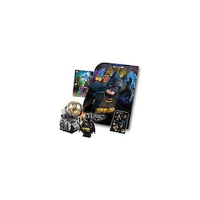 LEGO - The LEGO Batman Movie - Pacote de acessórios de sinal de morcego com minifigura, folha de adesivos e pôster de filme 5004930 (2017) 41 peças.
