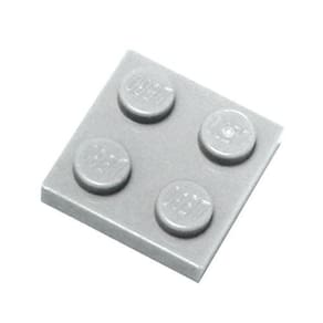 LEGO Placa 2x2 Cinza Pedra Escura x100