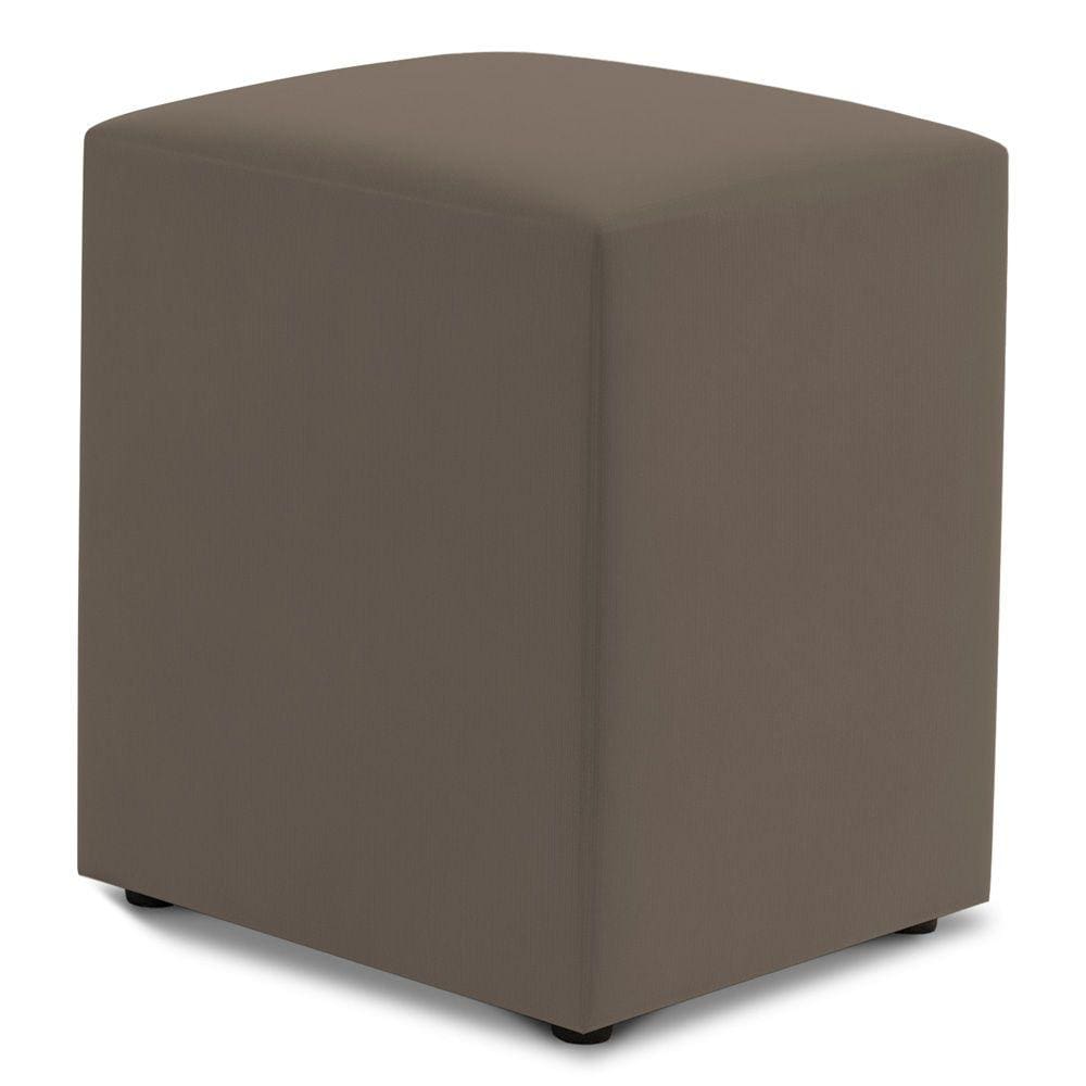 Puff Decorativo Sala de Estar Quadrado 36x47cm Suede Capuccino - Desk Design