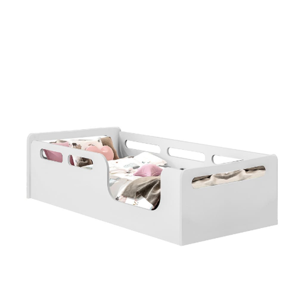 Cama Infantil Montessori Solteiro Branco