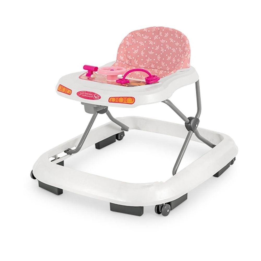 Andador Princesa Rosa Meninas Infantil Bebês - Tutti Baby