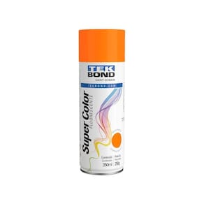 Tinta Aerossol Fluorescente 350ml - Tekbond Laranja