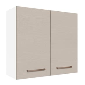 Armário Aéreo 70 Cm 2 Portas Agata Madesa Branco/crema