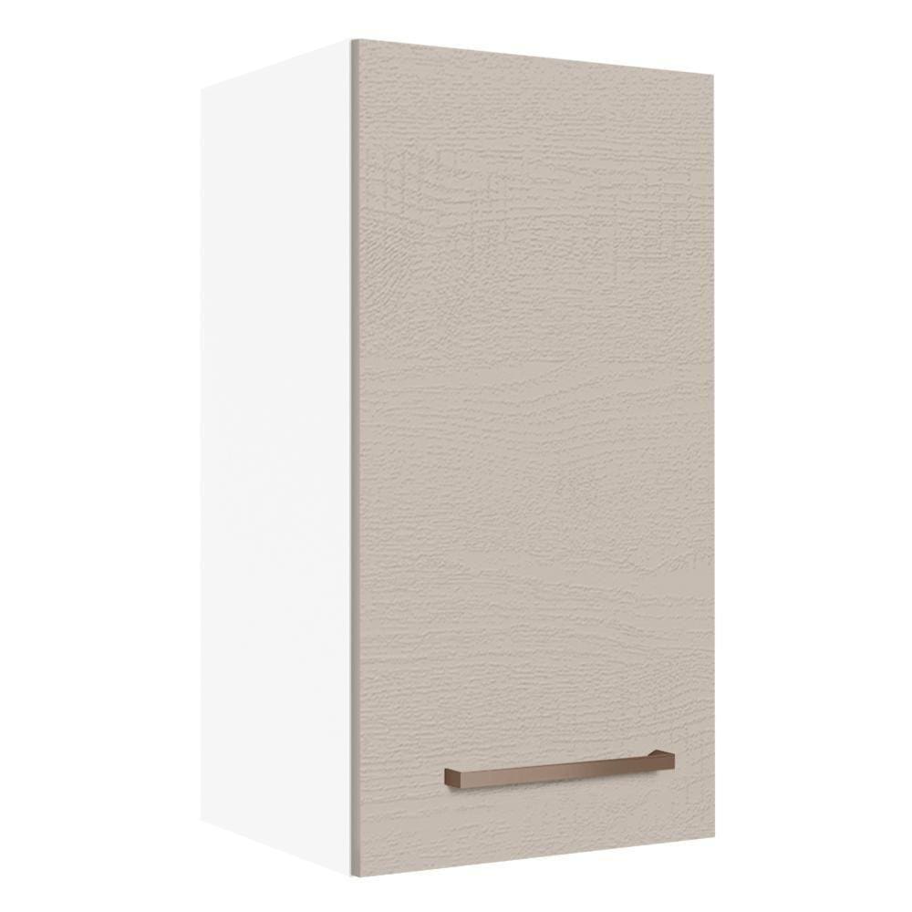 Armário Aéreo 35 Cm 1 Porta Agata Madesa Branco/crema
