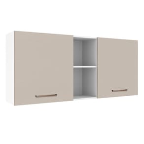 Armário Aéreo 150 Cm 2 Portas Agata Madesa Branco/crema