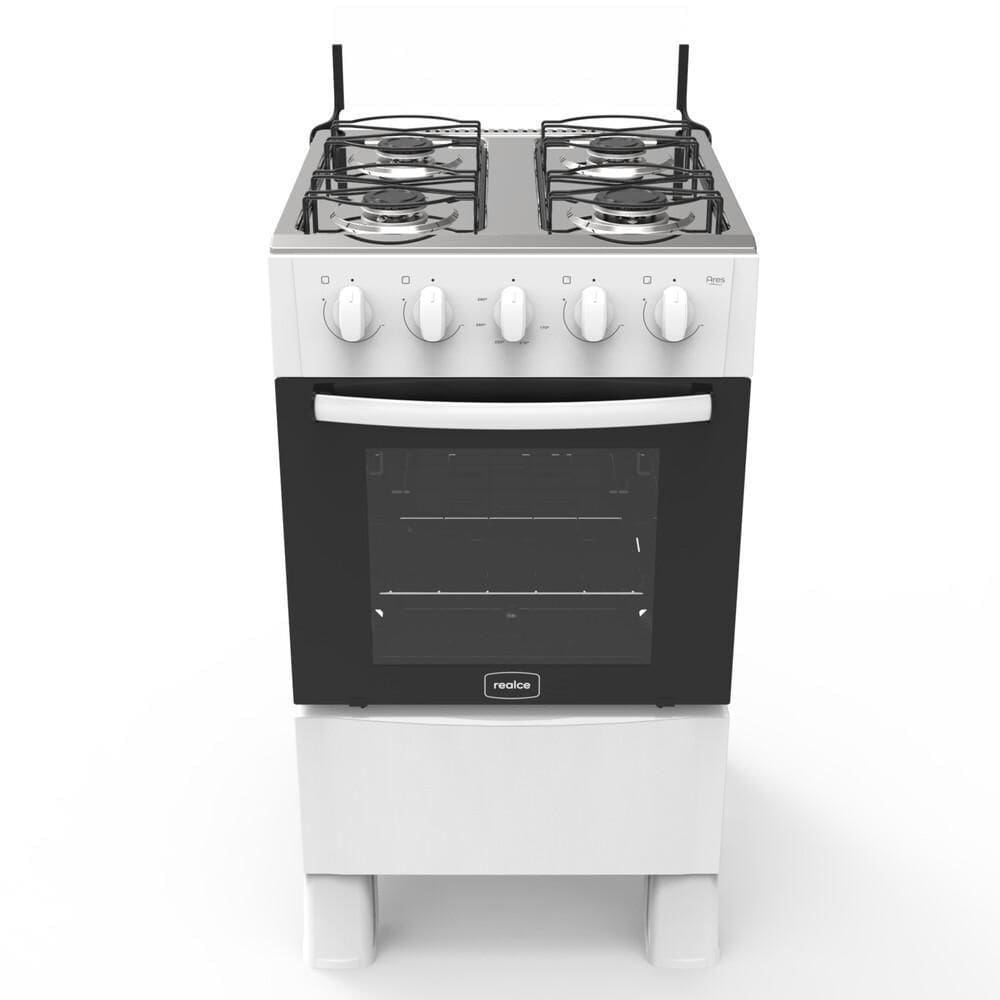 Fogão 4 Bocas A Gás Realce Bivolt Cr200 Branco Branco 127/220