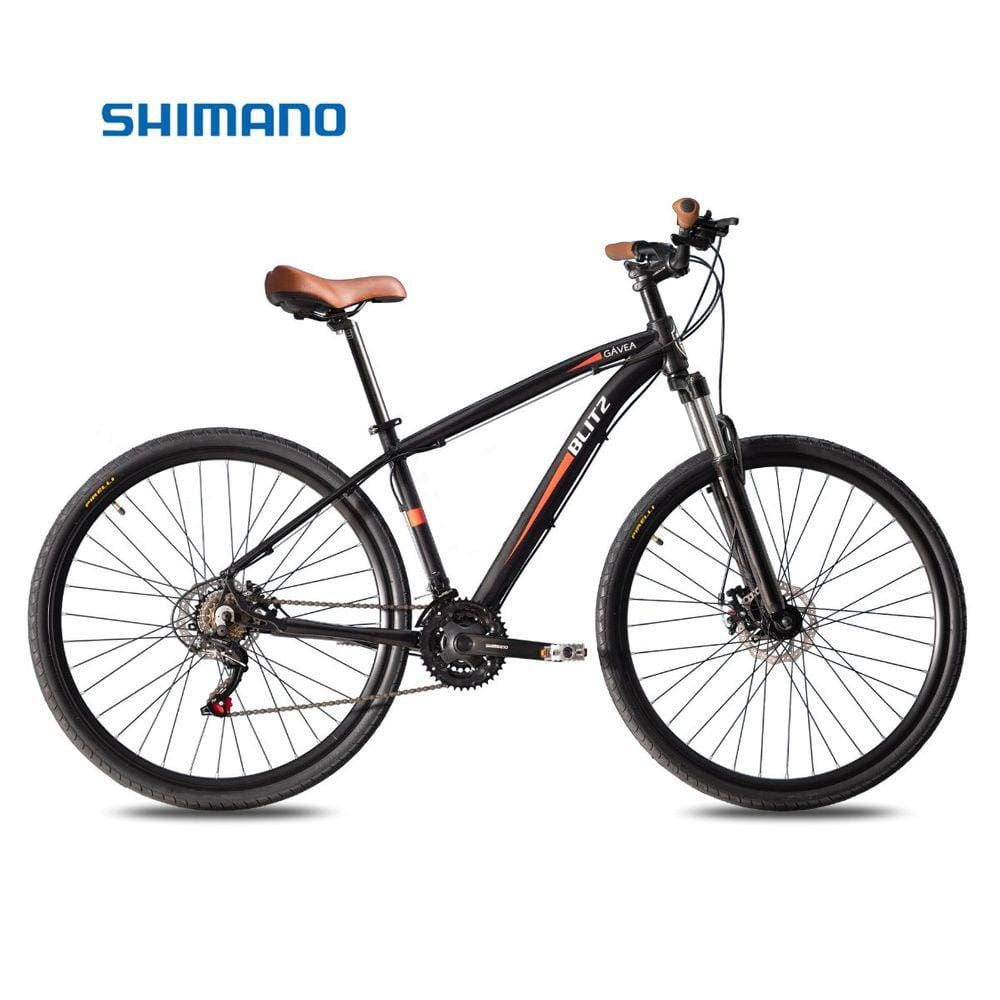 Bicicleta Aro 29 BLITZ Gavea Alum. Full Shimano 21v Freios a Disco Sus C/ Trava