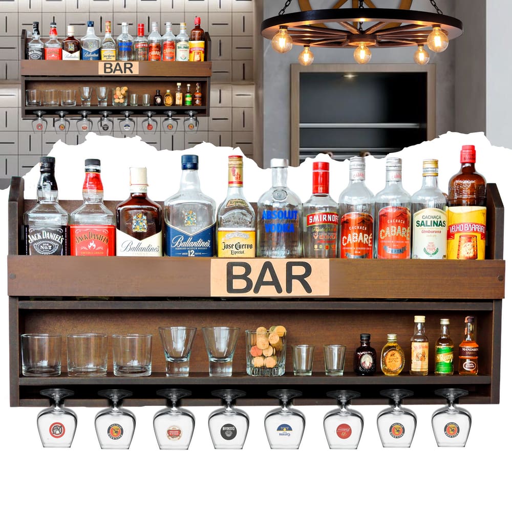 Barzinho Bar Adega Parede Sala: Elegância Compacta No Cantinho Do Guerreiro!