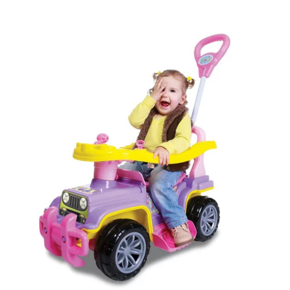 Carrinho com empurrador Jip Jip Maral quadriciclo infantil para crianças Carro a pedal