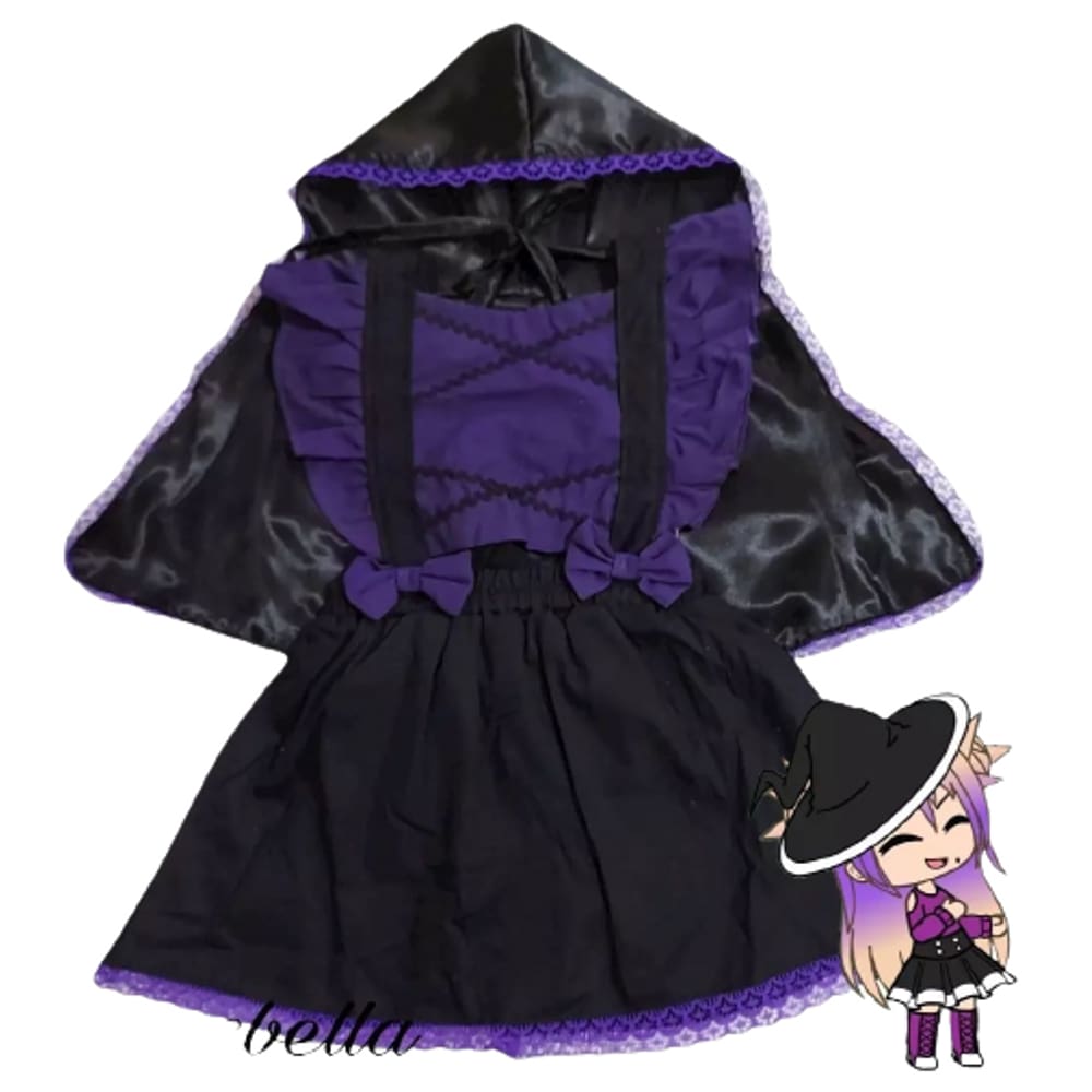 Romper Luxo Bruxinha com capa