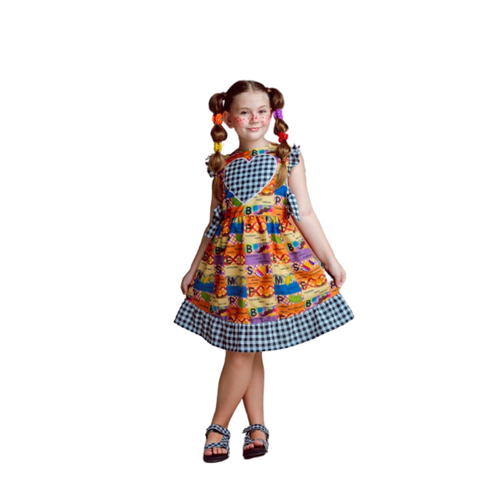 Vestido luxo junino Fiore