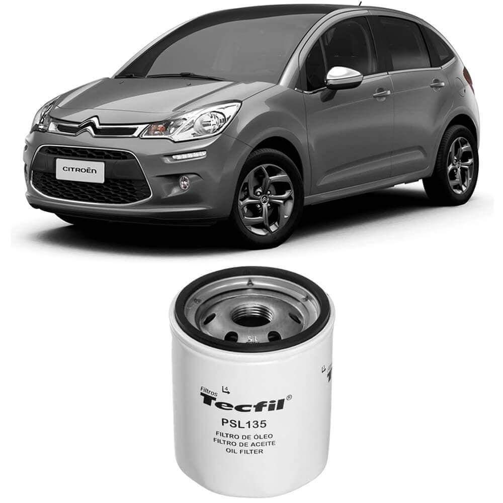 Filtro Óleo Citroen C3 1.2 2016 A 2018 Tecfil