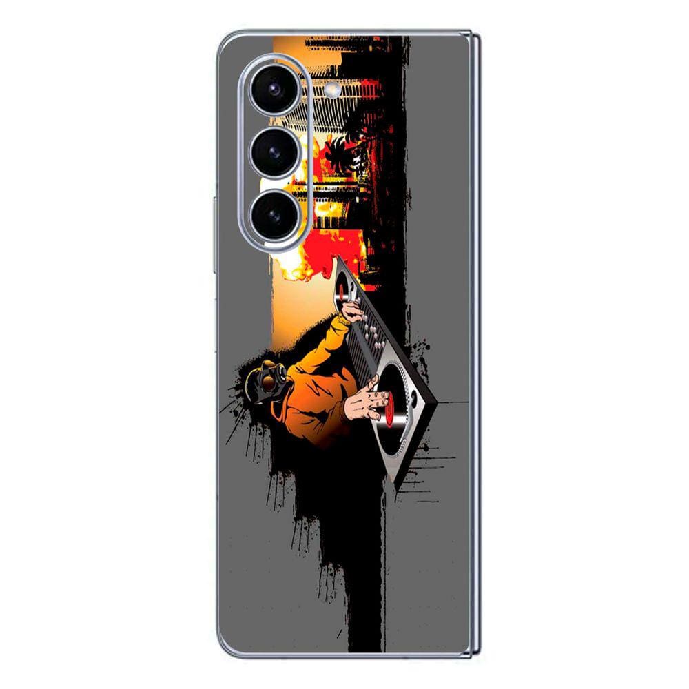 Capa Adesivo Skin264 Verso Para Samsung Galaxy Z Fold 5