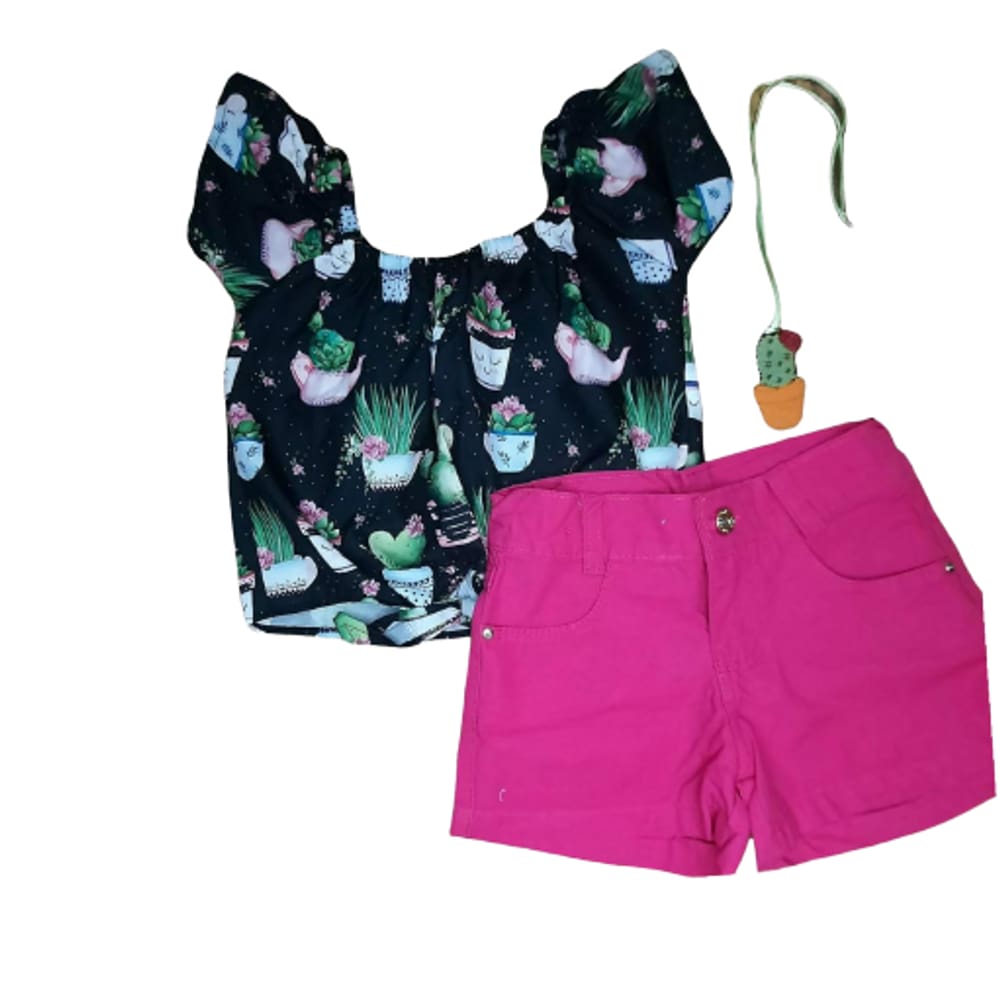 Conjunto cactos pink