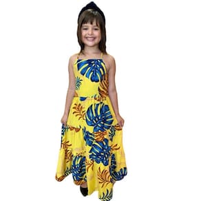 Vestido Longo Floral Amarelo