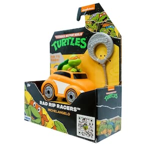 Tartarugas Ninja - Veiculo A Corda Rad Rip Racers - Michelangelo
