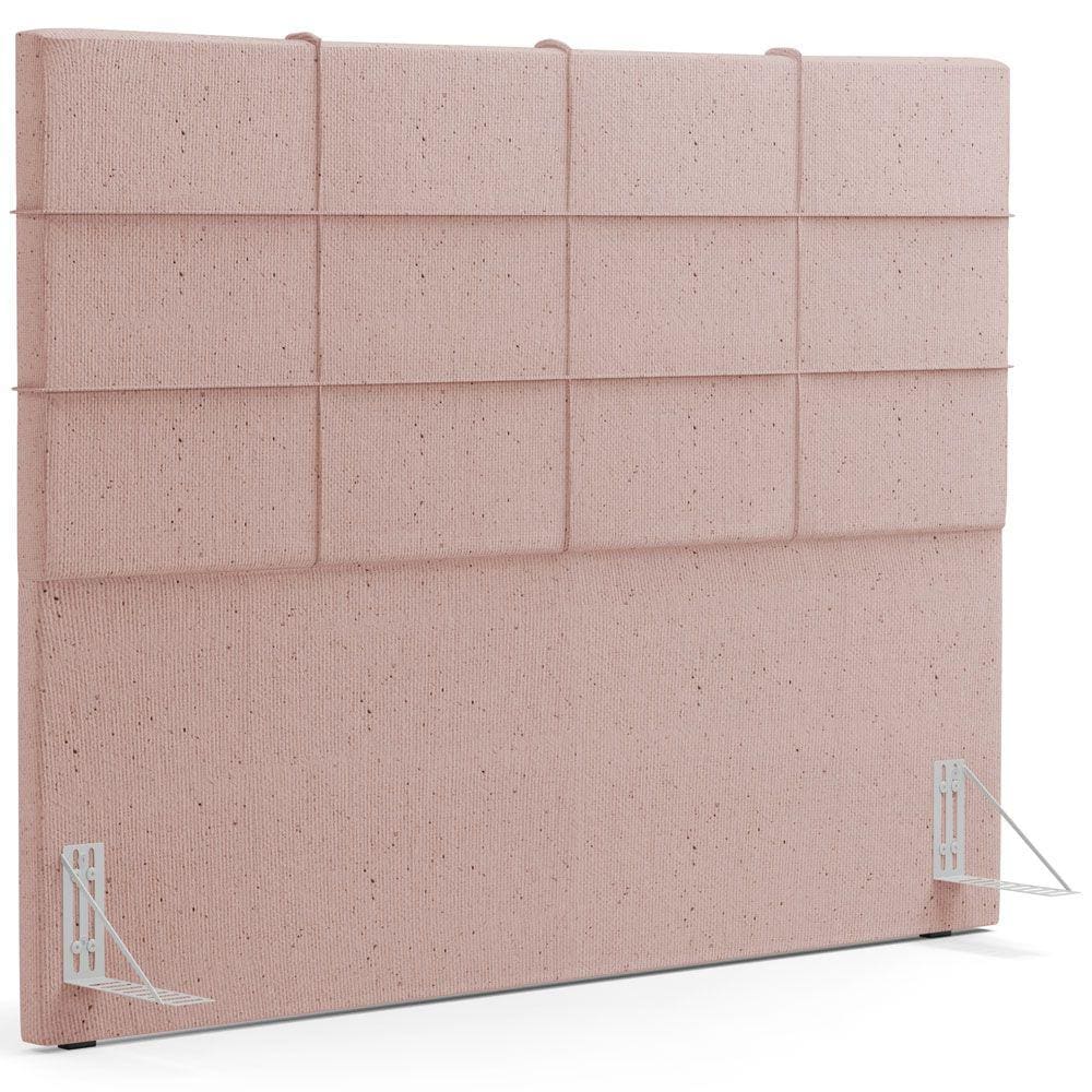Cabeceira Cama Box Queen 160 cm Roma W01 Linho Rosê - Lyam