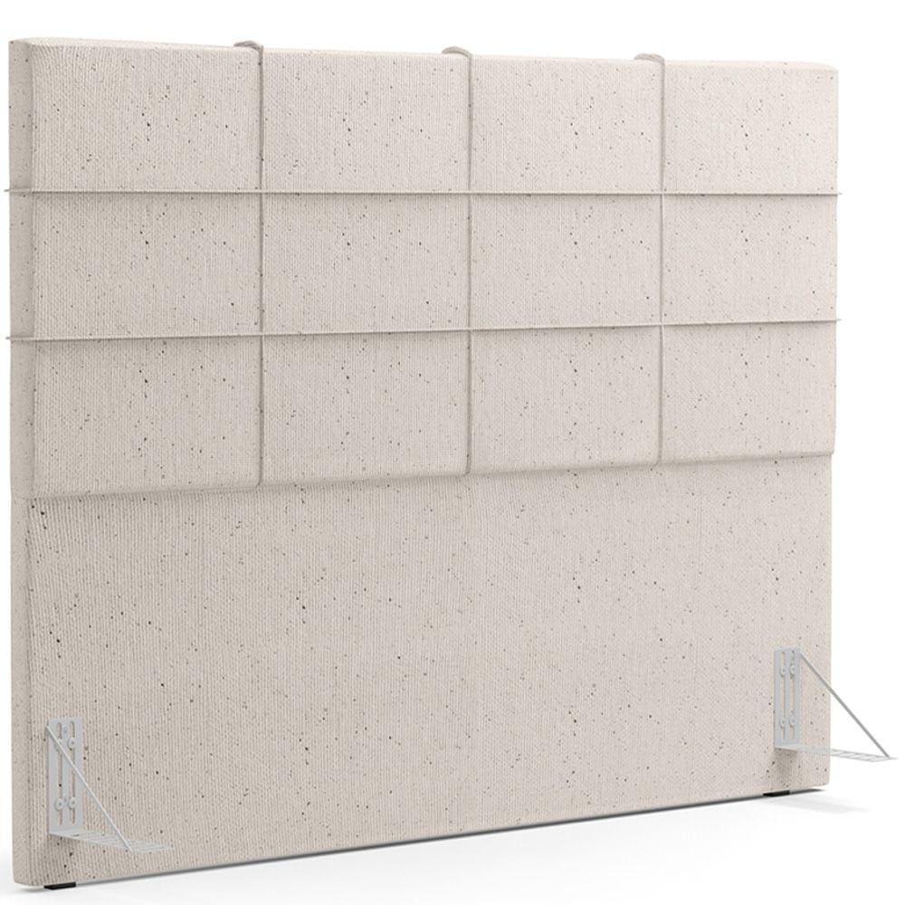 Cabeceira Cama Box Casal King 195 cm Roma W01 Linho Cru - Lyam