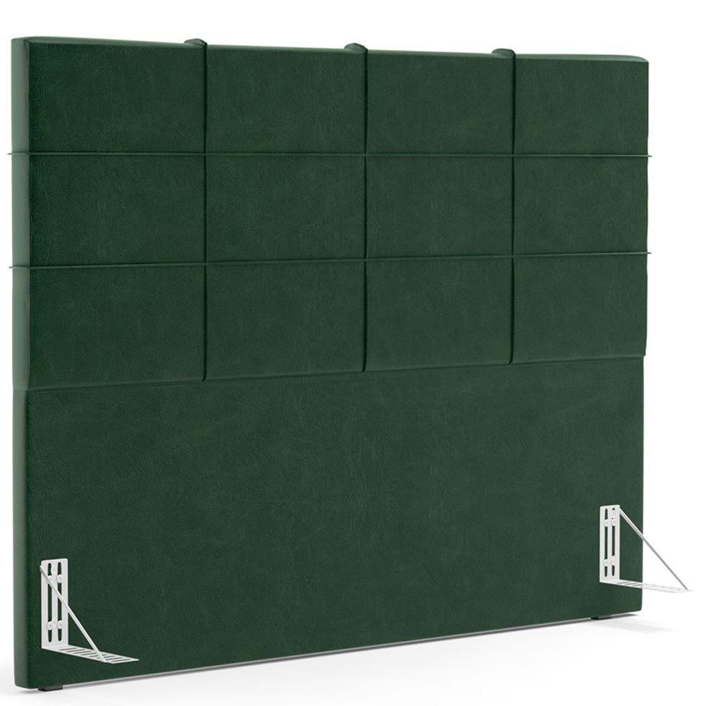 Cabeceira Cama Box Casal King 195 cm Roma W01 Couríssimo Verde Musgo - Lyam