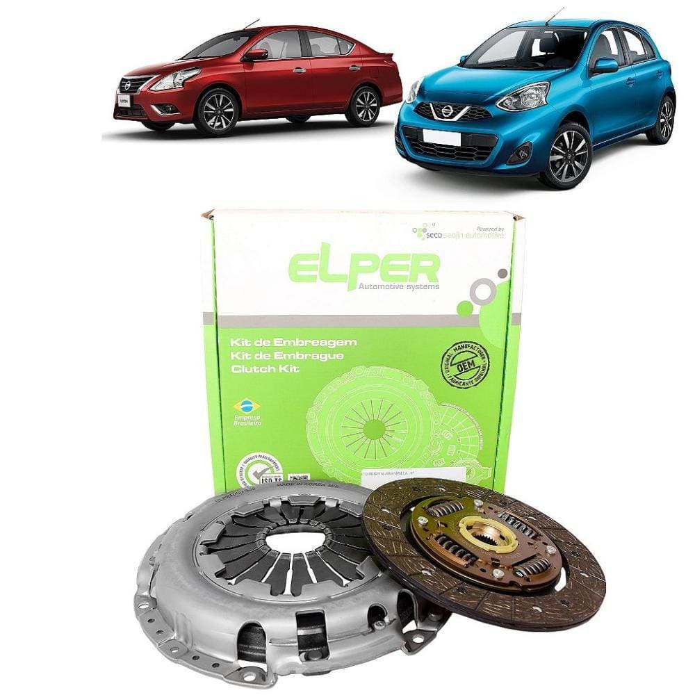 KIT EMBREAGEM ORIGINAL 200mm 26EST. NISSAN MARCH/VERSA 1.6L 16V 2011.../KICKS 1.6 16V 2016... KIT PLATO E DISCO - DL