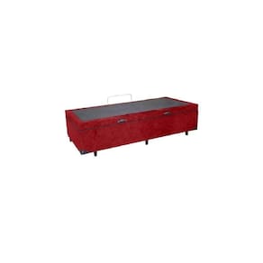 Cama Box Baú Solteirão King Blindado Suede Vermelho 203X96X44 Cm