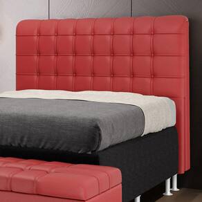 Cabeceira Rana 160 / A-020 Couro Artificial Vermelho
