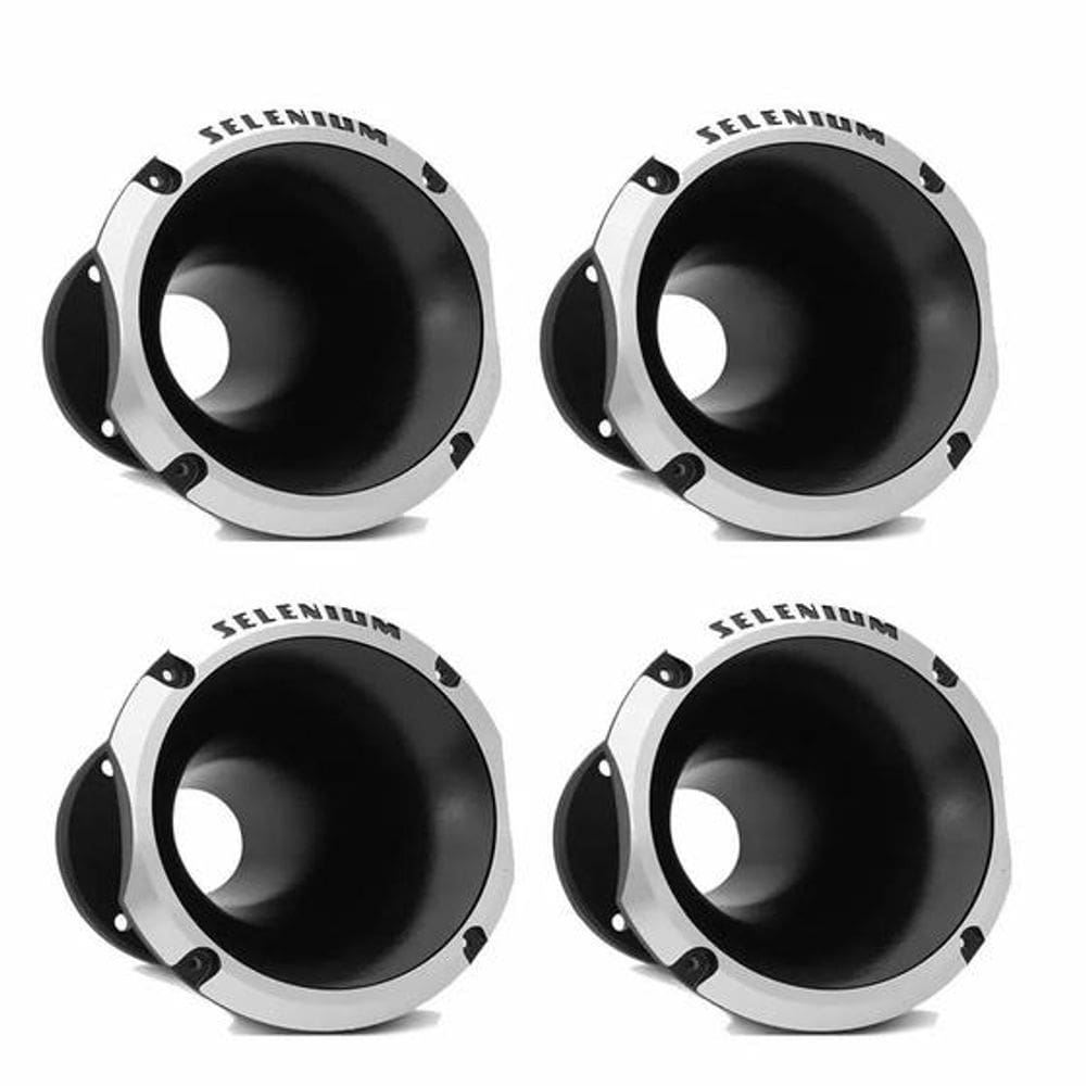 Kit 4 Cornetas Curta JBL Selenium HL 14-50 Trio Preta 28056042