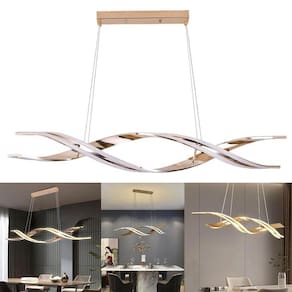 Lustre Luminaria Pendente Molecular DNA 76w Led Luxo Espiral Moderno Decoraçao Teto