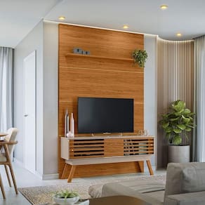 Painel Frizz Premium Para Tv De Até 65 Polegadas - Fendo/Naturale - Madetec