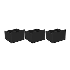 Kit 3 Gavetas Organizadoras para Nicho Organizador Cor Preto - Qmovi