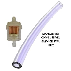 Filtro Gasolina Bike Motorizada, Mobilete + 30 Cm Mangueira