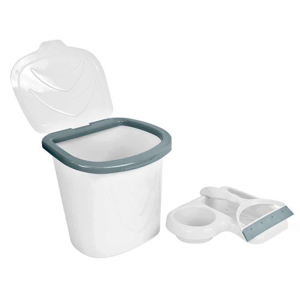 Kit Lixeira de Pia, Porta Detergente e Rodinho de Pia