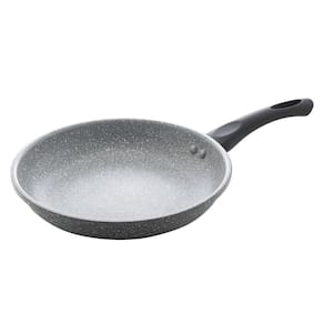 Frigideira De Inducao Em Aluminio Com Revestimento Ceramico Granilite Cinza 24Cm