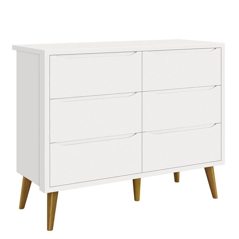 Cômoda Retrô Theo 6 Gavetas