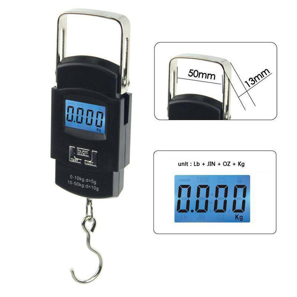 Balança Digital Portátil De Mão Para Até 50Kg Mha08