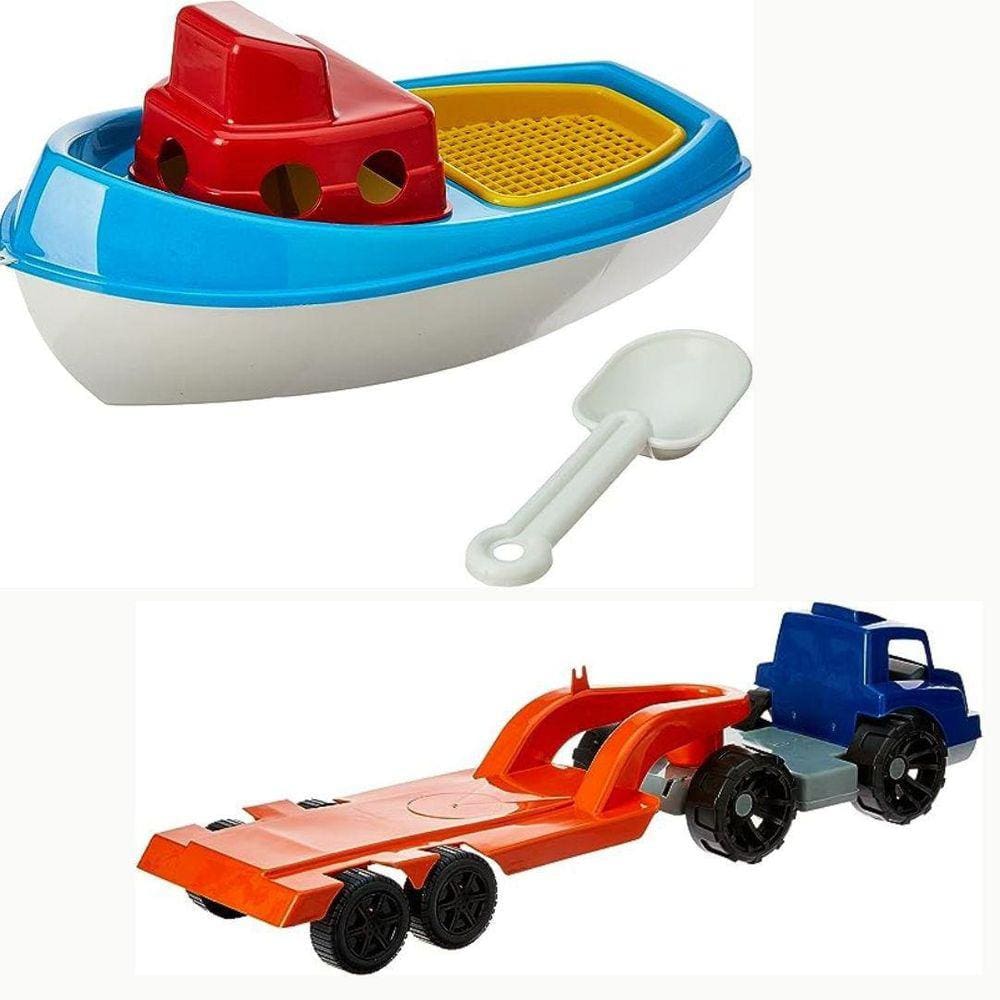 Brinquedo Carreta Com Barco