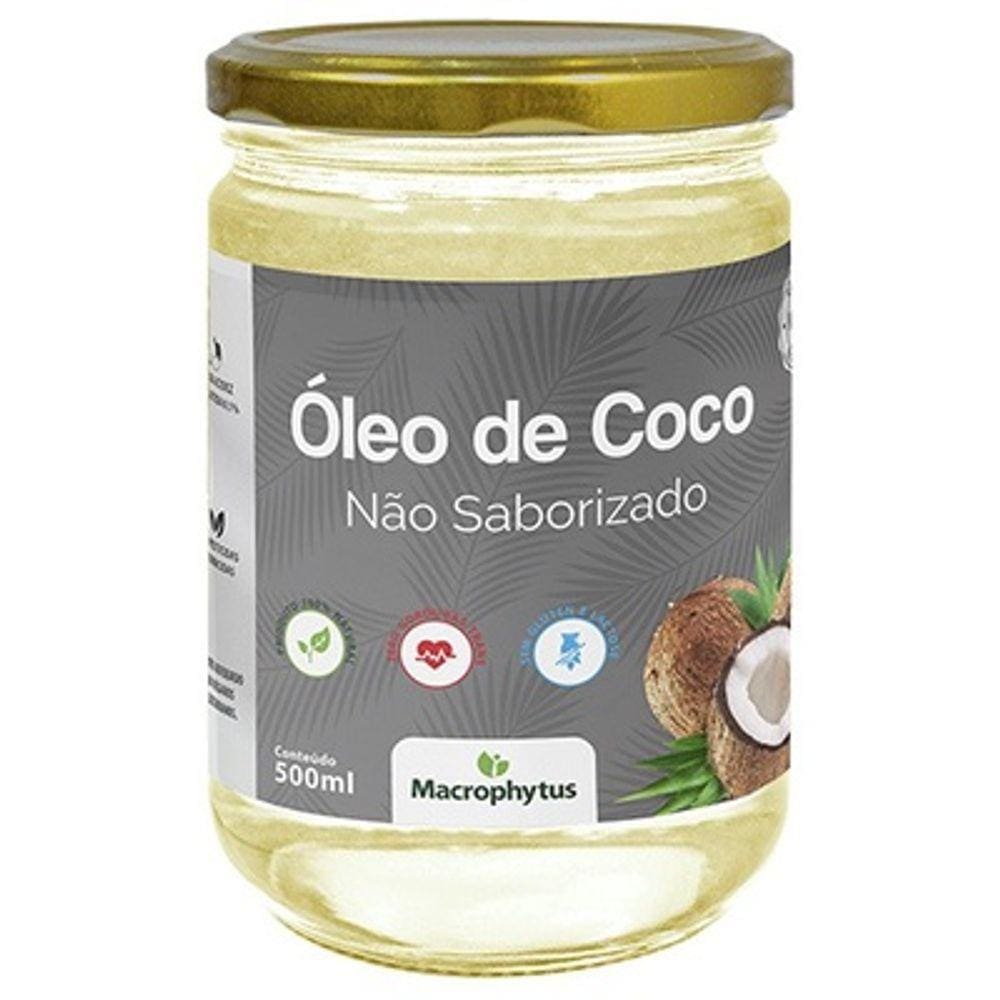 Óleo De Coco Não Saborizado Macrophytus 500Ml