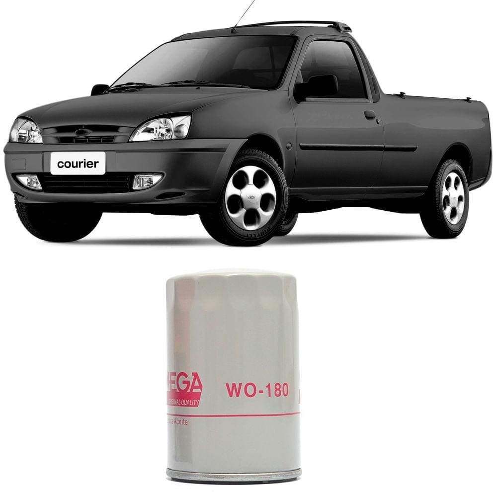 Filtro Óleo Ford Courier 1.6 2000 A 2013 Wega