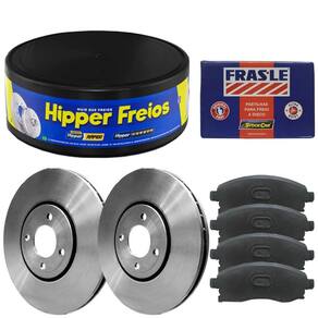 Kit Pastilha Disco Freio Aircross 1.6 2011 A 2018 Dianteiro
