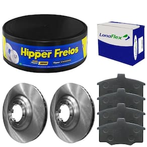 Kit Pastilha Disco Freio Pampa 85 A 97 Dianteiro Ventilado
