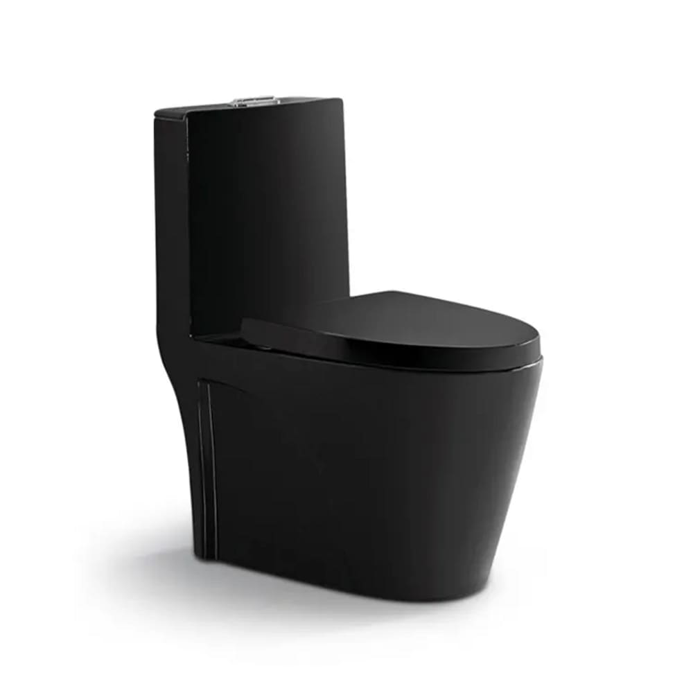 Vaso Sanitário Monobloco Preto PEX Magnus produzido em Cerâmica