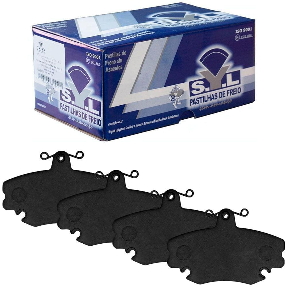 Kit Pastilha Freio Renault Sandero 2008 A 2018 Dianteira Syl