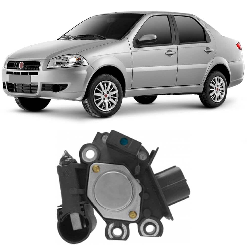 Regulador Voltagem Alternador Siena 1.8 2003 A 2010 Valeo